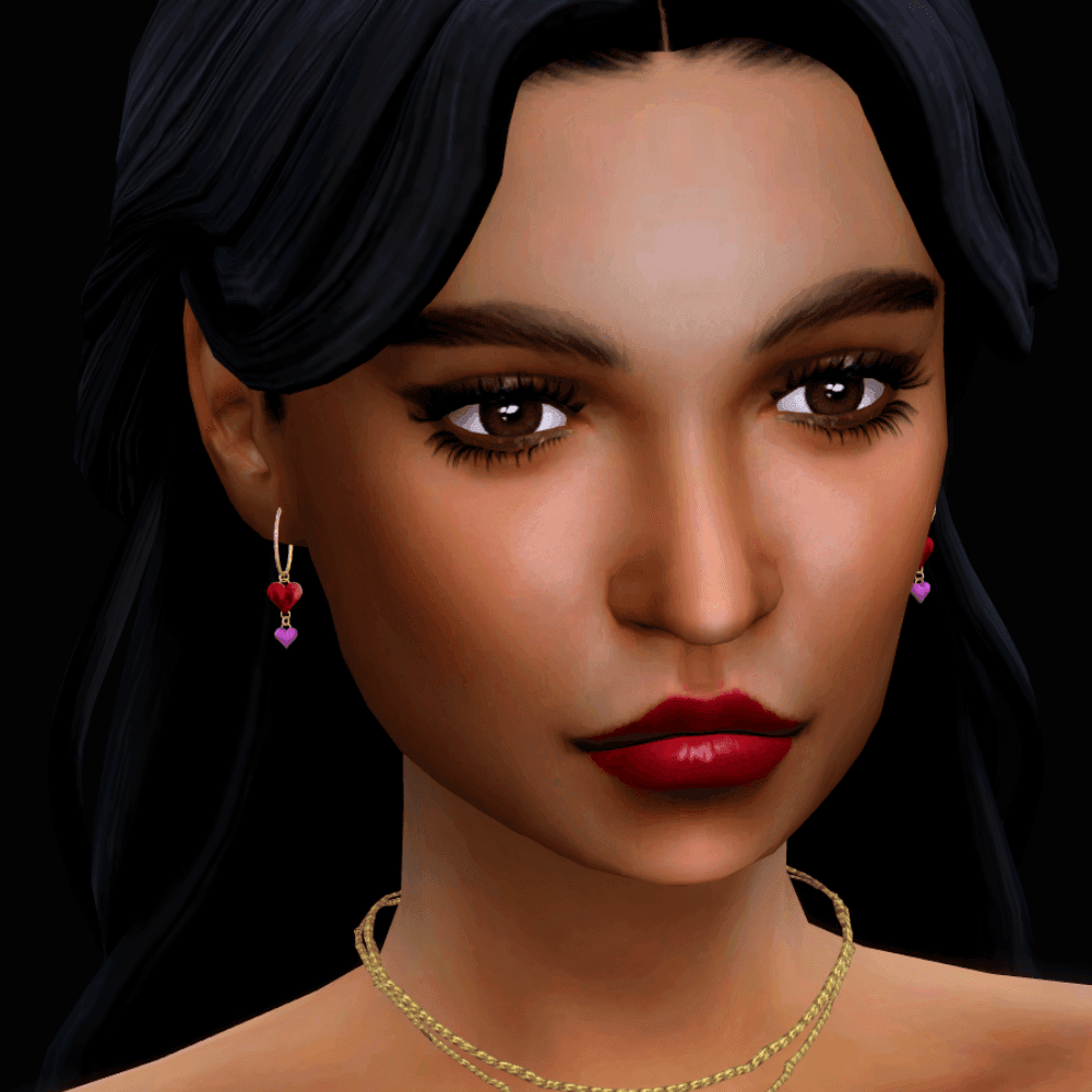 Галерея мода Серьги Valentine Heart Earrings #1